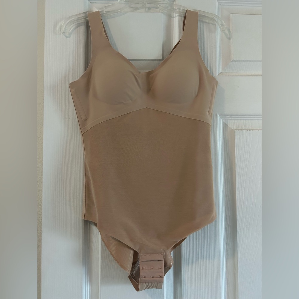 Honeylove LiftWear Tank Bodysuit in Tan